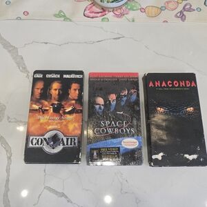 Con Air, Space Cowboys, Anaconda VHS Tapes